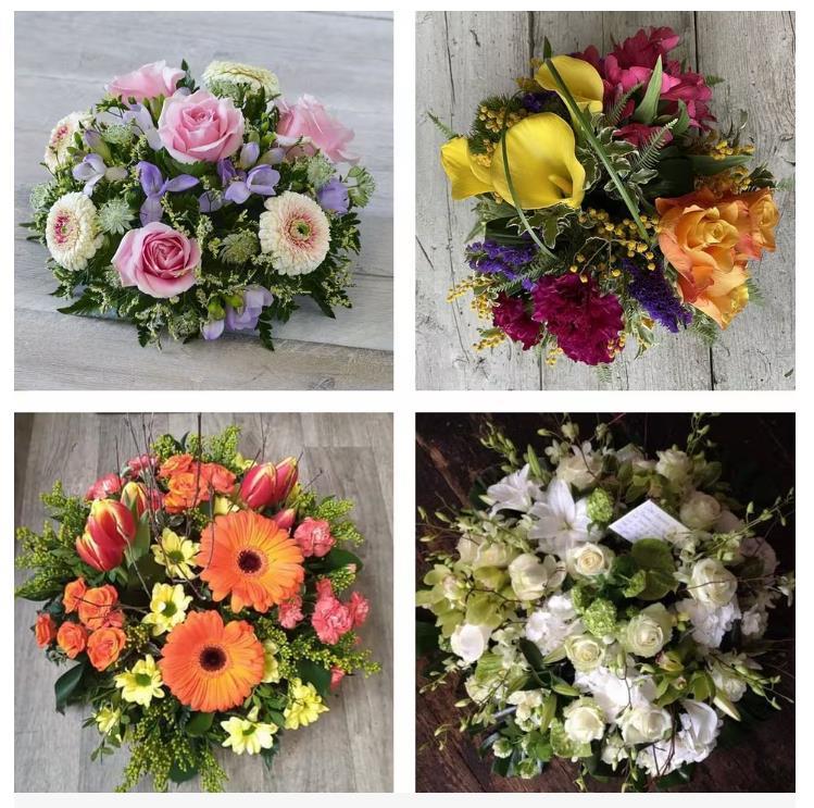 Funeral posy tribute made with the finest flowers