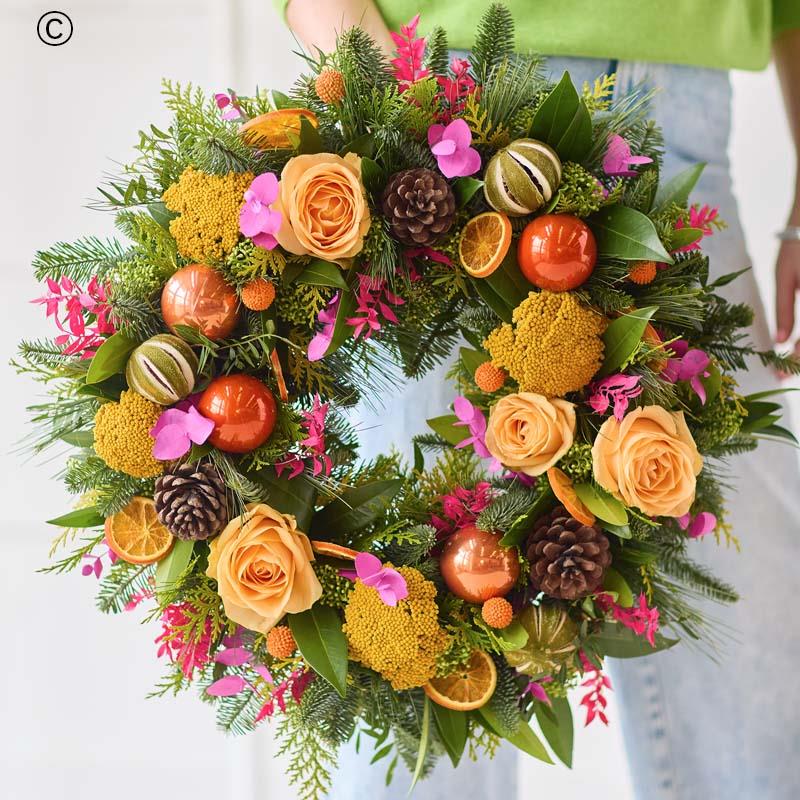 Vibrant & Joyful Festive Wreath