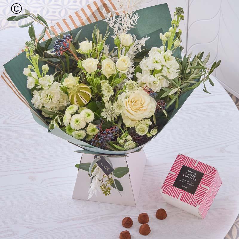 On Trend Winter Bouquet With Chocolates